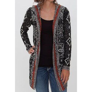 MYSTREE Hooded Long Cardigan L